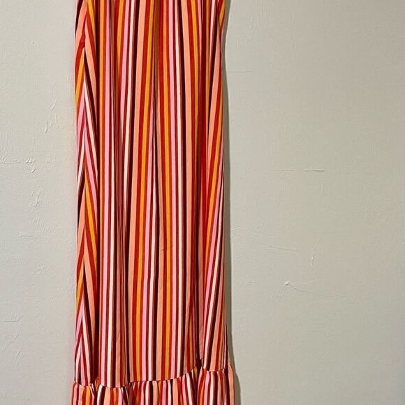 Loft long maxi dress multi color dress XS - Picture 4 of 7